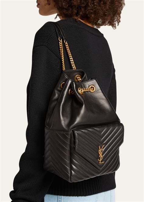 ysl backpack joe|Saint Laurent Joe Drawstring Quilted Backpack .